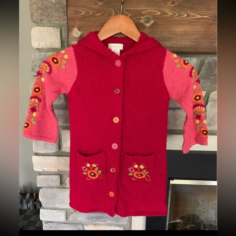 Cute girls sweater jacket coat size 4